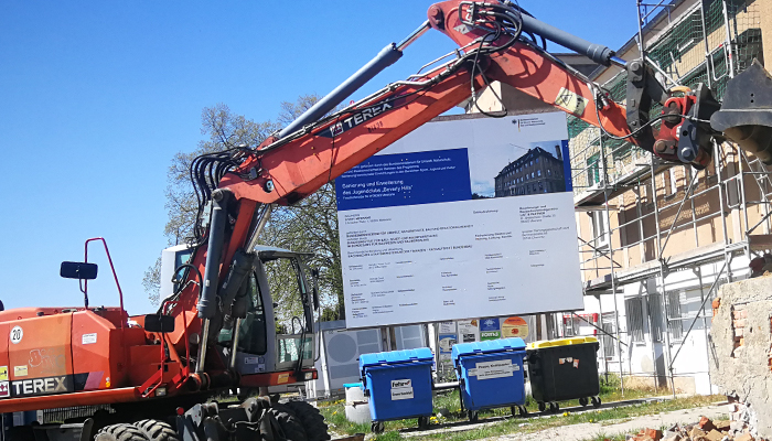 Bauarbeiten am Volkshaus gehen weiter