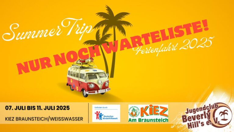 Warteliste für die Ferienfahrt 2025
