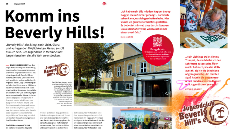 Club im Kundenmagazin der Stadtwerke Meerane