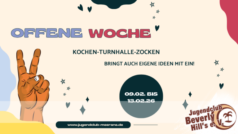 1. Winterferienwoche: Offene Woche im Jugendclub